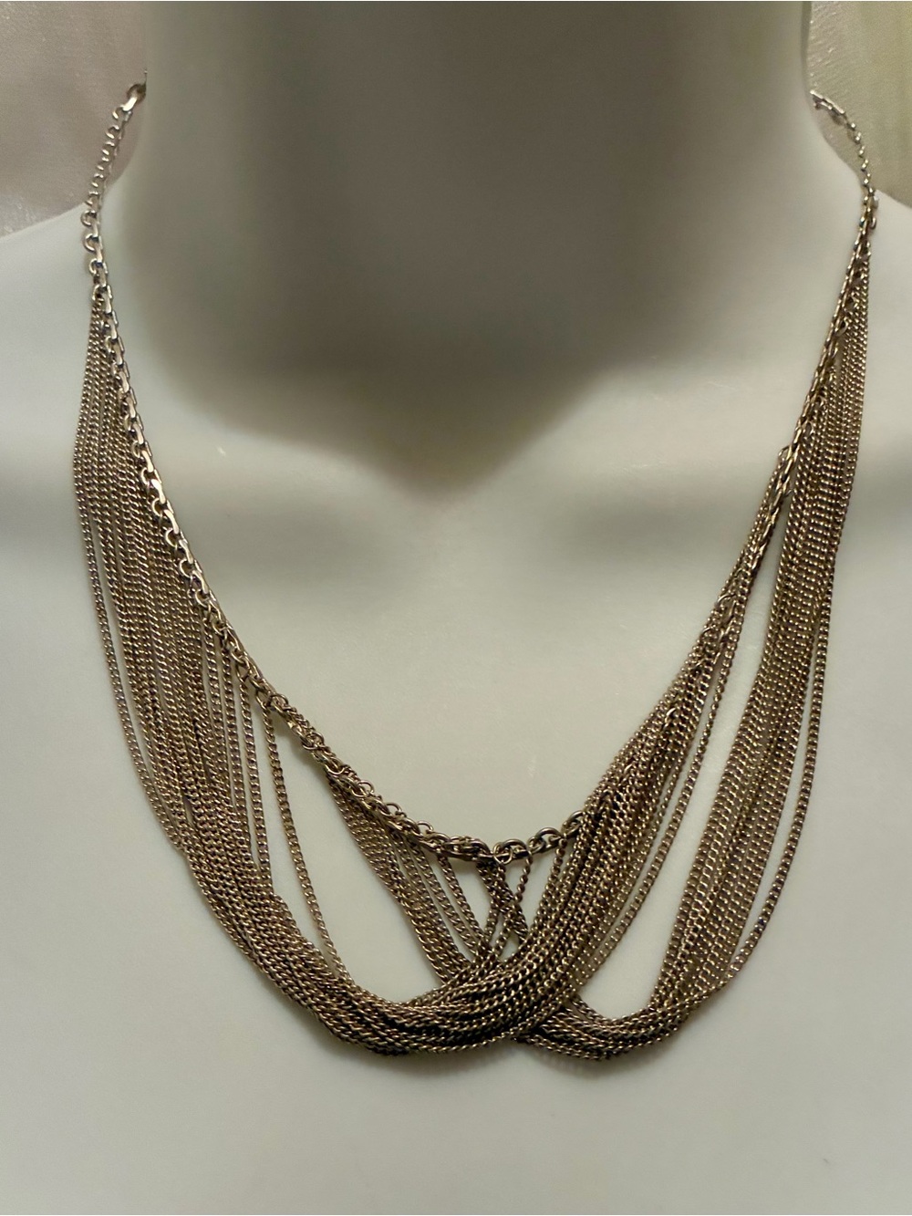 Vintage SS 925 Waterfall Necklace